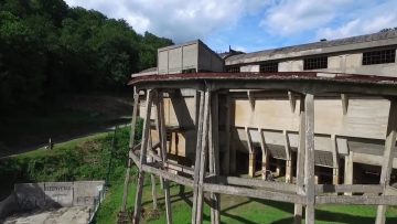 2016 – Le Zublin de la Mine du Val de Fer à Neuves-Maisons en vue aérienne